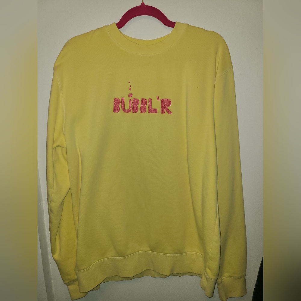 BUBBL'R Yellow Crew Neck Sweater
